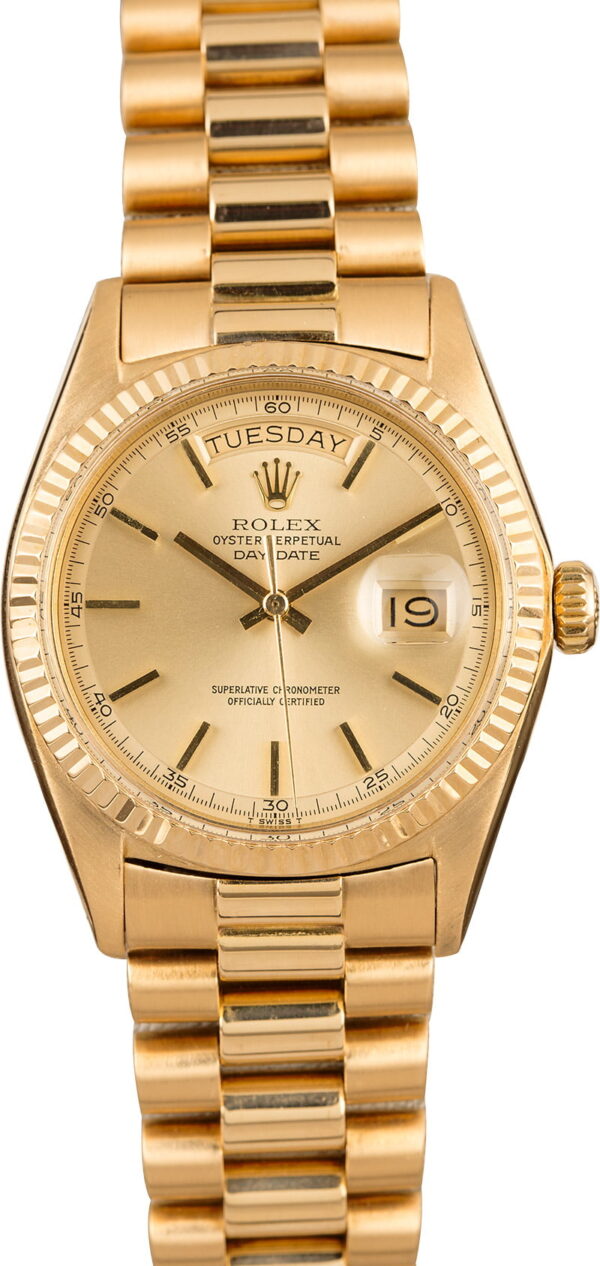 High Quality Replica Watches Rolex President 1803 'pie Pan' Champagne Dial